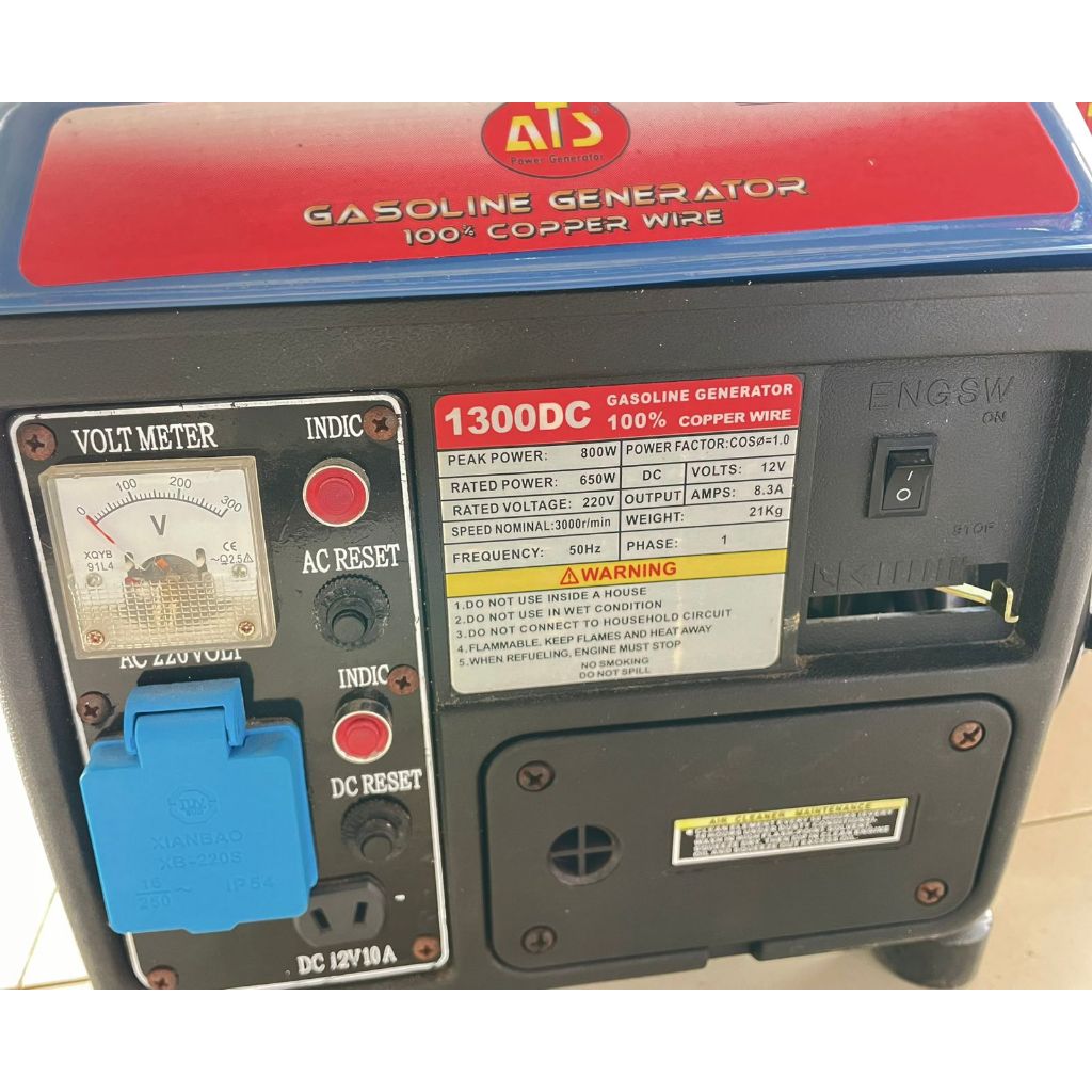 Gasoline Generator (Genset) ATS 1300DC 550 Watt