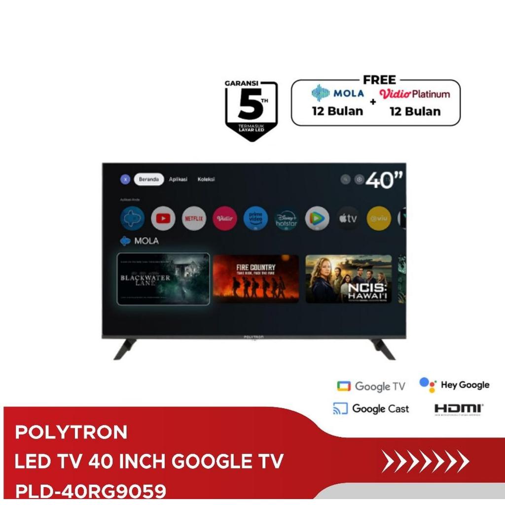 TV POLYTRON PLD 40RG9059 ANDROID GOOGLE TV 40 inch SMART CINEMAX LED NEW