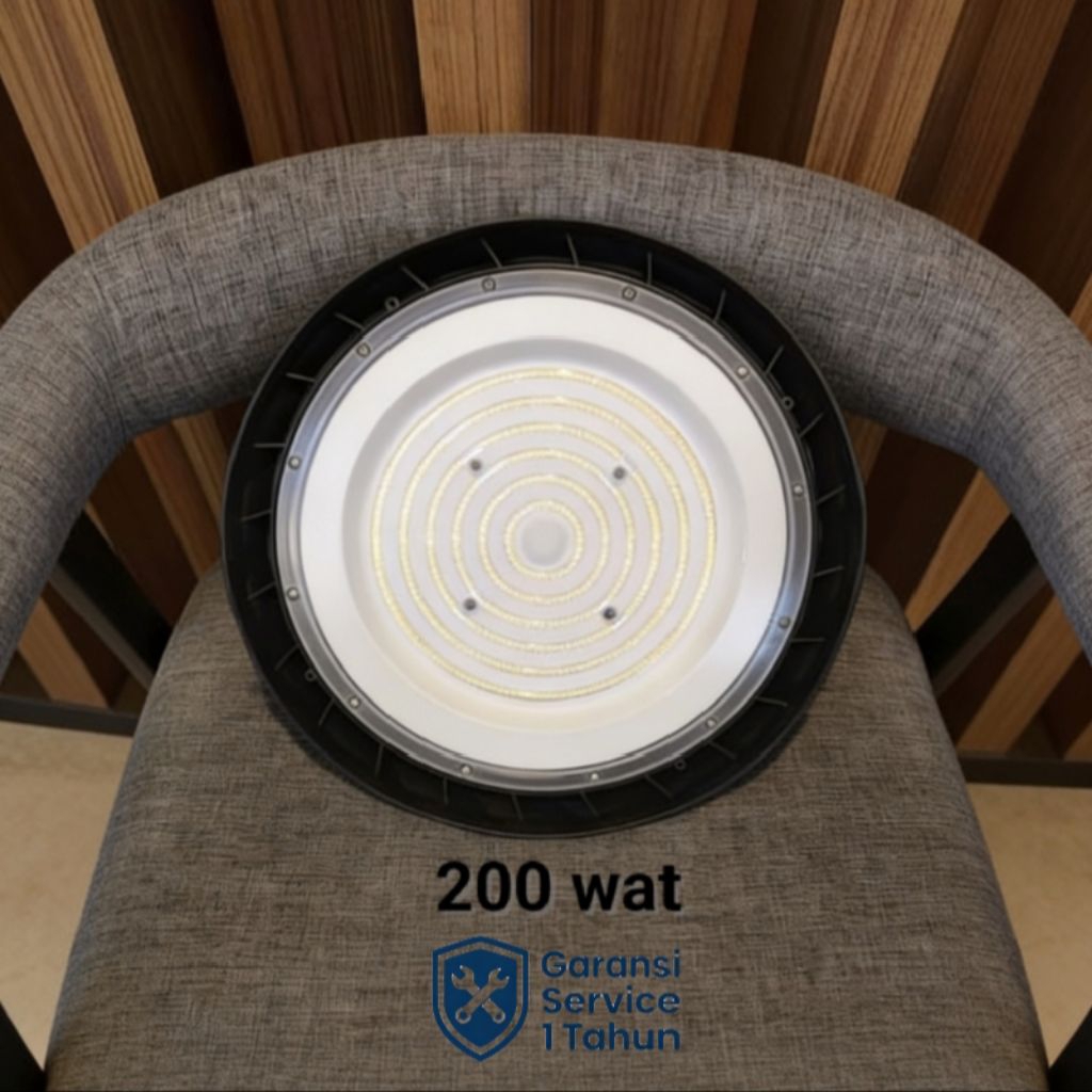 Lampu HighBay Industri Audalux UFO 200wat Putih Chip Ballast  Philips ( XITANIUM ) [ Lampu Pabrik Ga