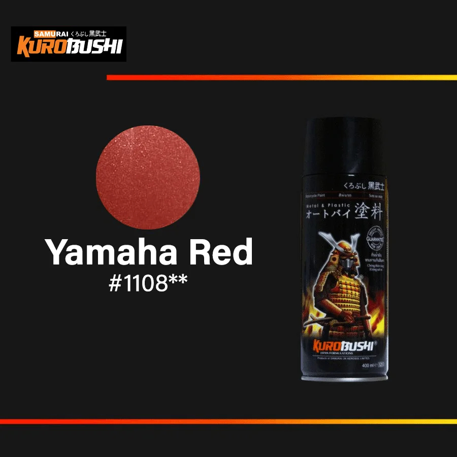 Pilox Cat Semprot Samurai Paint Kurobushi 1108* Yamaha Red Warna Merah Metalik