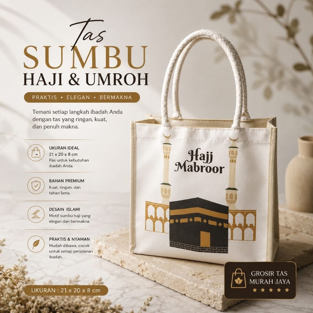 Tas Souvenir Umroh / Tas Souvenir Haji / Tas Souvenir Haji dan Umroh / Tas Oleh oleh Haji dan Umroh