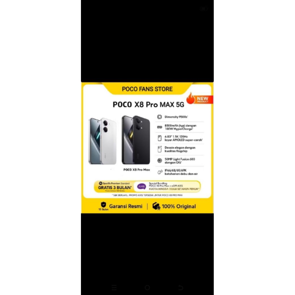 POCO X8 PRO MAX 5G NFC 12/256GB