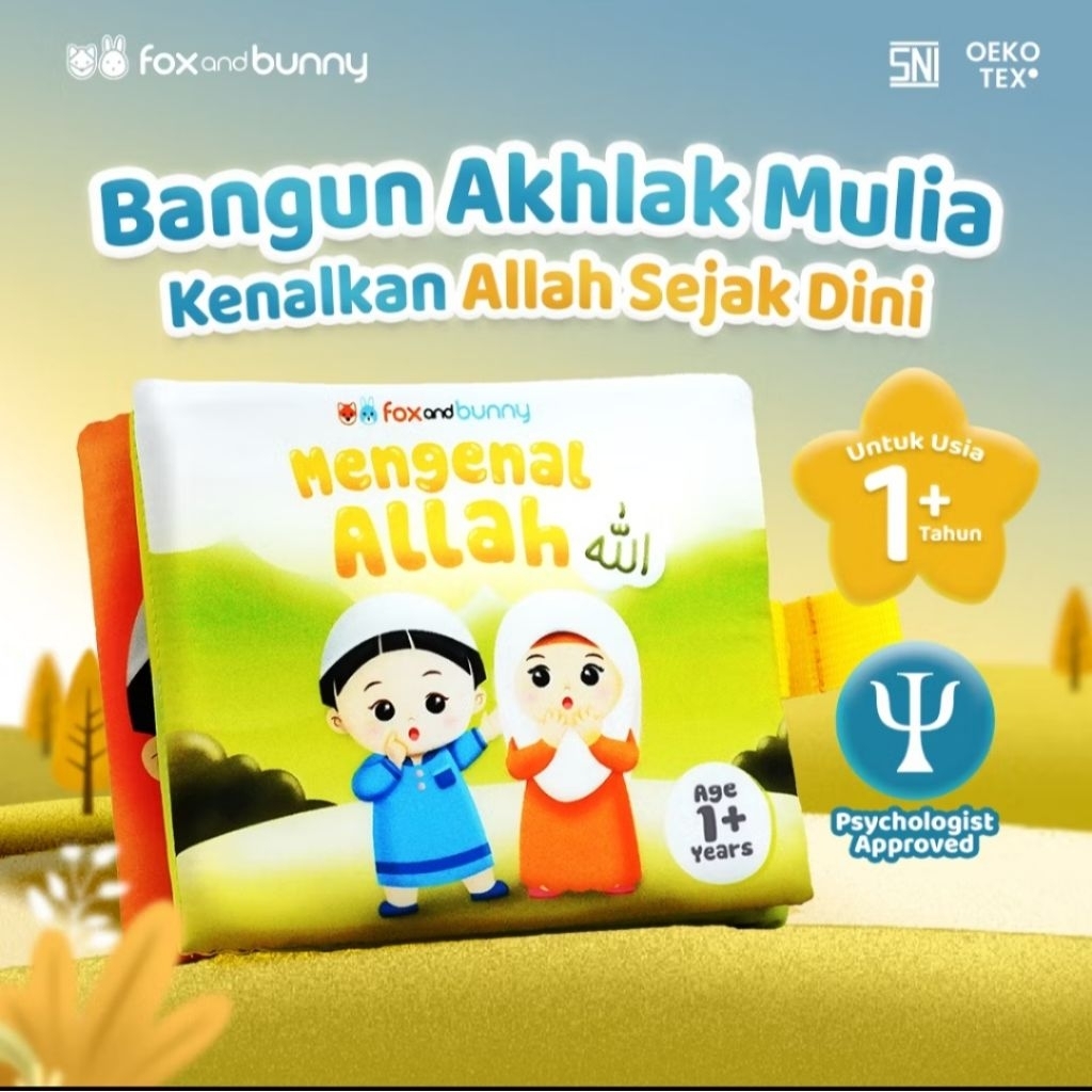 Foxandbunny - Baby Book Islami Mengenal Allah Tauhid Series Usia 1+ Tahun | Buku Edukasi Bayi Anak I