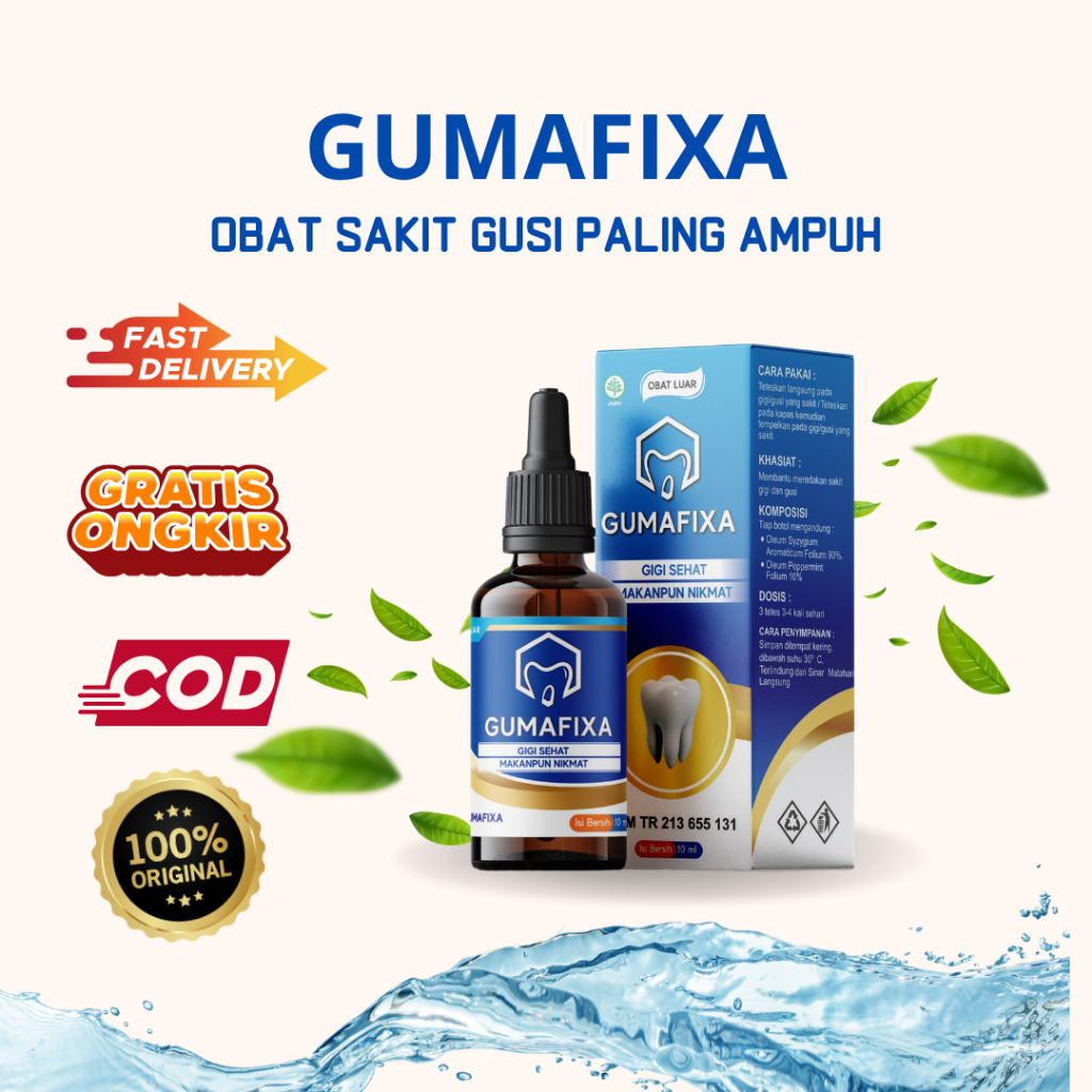 Obat Sakit Gusi GUMAFIXA Original - Paling Ampuh Redakan Nyeri Gusi dalam Hitungan Menit