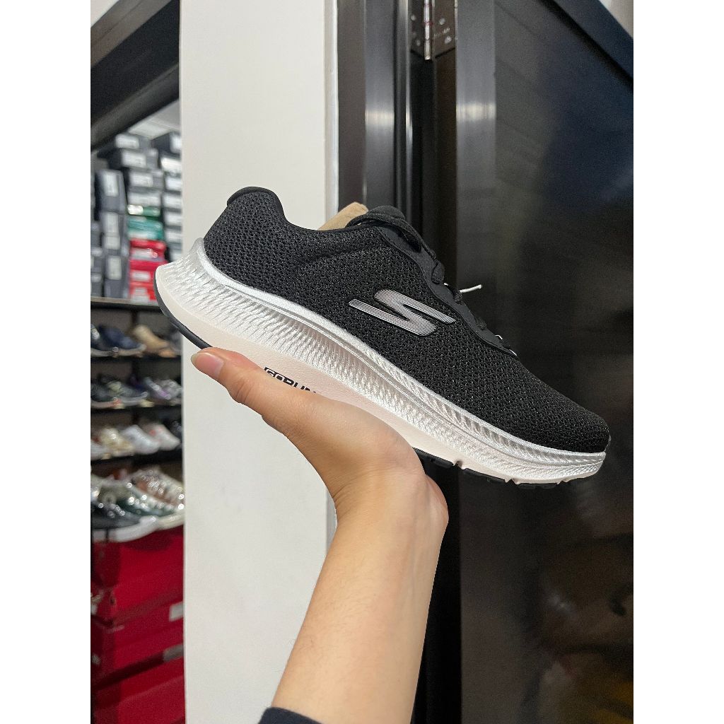 BEST SELLER SEPATU LARI WANITA SKECHERS GO RUN CONSISTENT 2.0 - FAST PACE BLACK ORIGINAL 128621BKSL