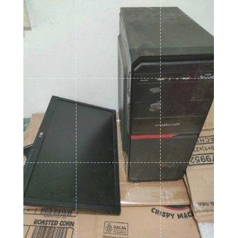 PC / CPU / KOMPUTER KANTOR  +  LED MONITOR COCOK UNTUK PRAKTEK (MATI)