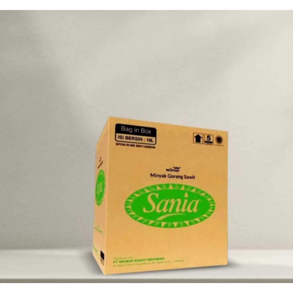 Minyak Goreng Sania BIB 18 liter -Harga per dus