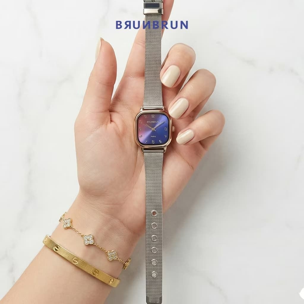 JAM TANGAN NOMI SILVER BRUNBRUN PARIS ORIGINAL