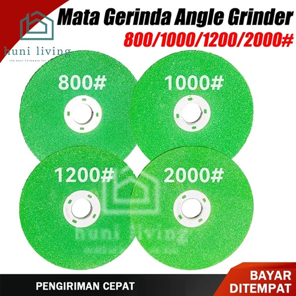 Batu Gerinda Tebal 6 mm Mata Gerinda Poles Asah 800# 1000# 1200# 2000# untuk Mesin Gerinda Tangan An