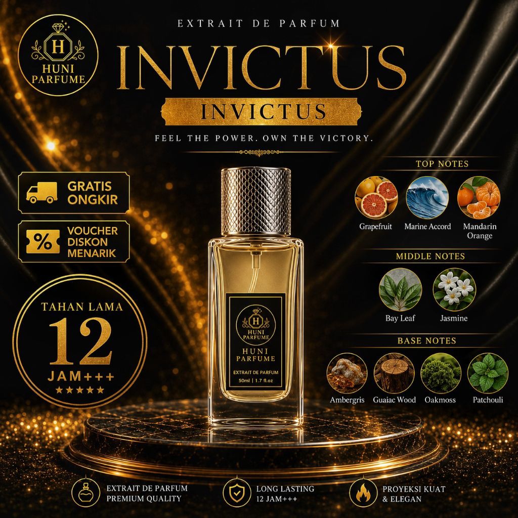 Huni Parfum ~ Rabanne Invictus 35ml ~ Extrait De Perfume ~ Platinum