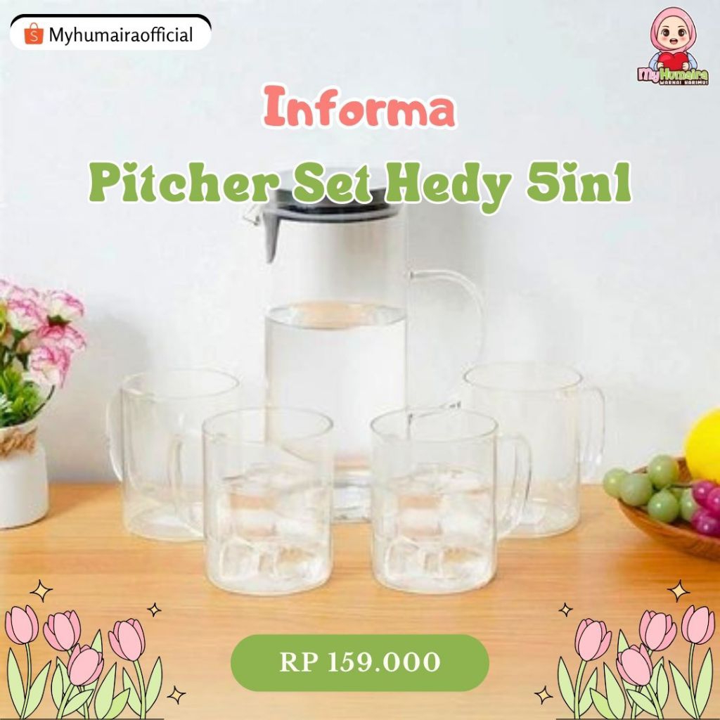 [TENGGARONG] INFORMA - PITCHER SET HEDY 5IN1
