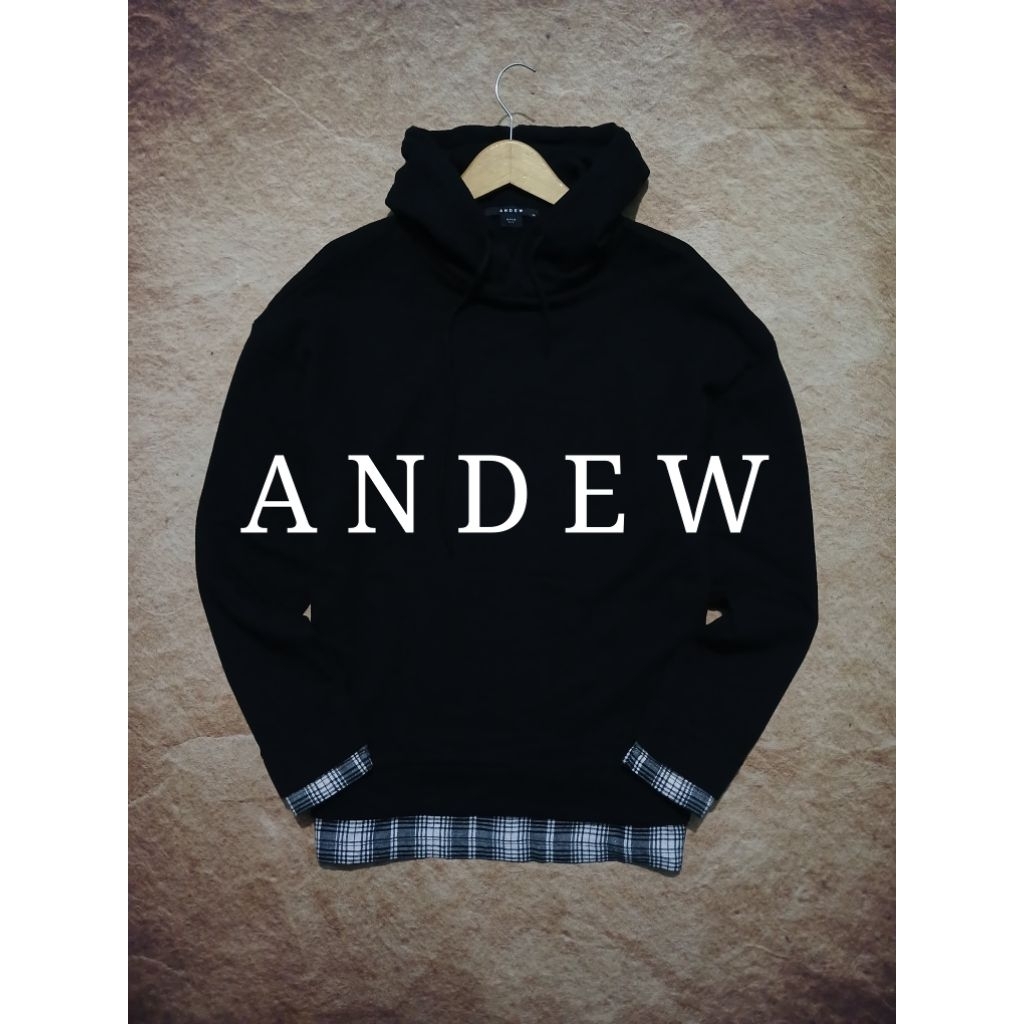 jaket hoodie ANDEW bahan tebal bekas pakai recomend