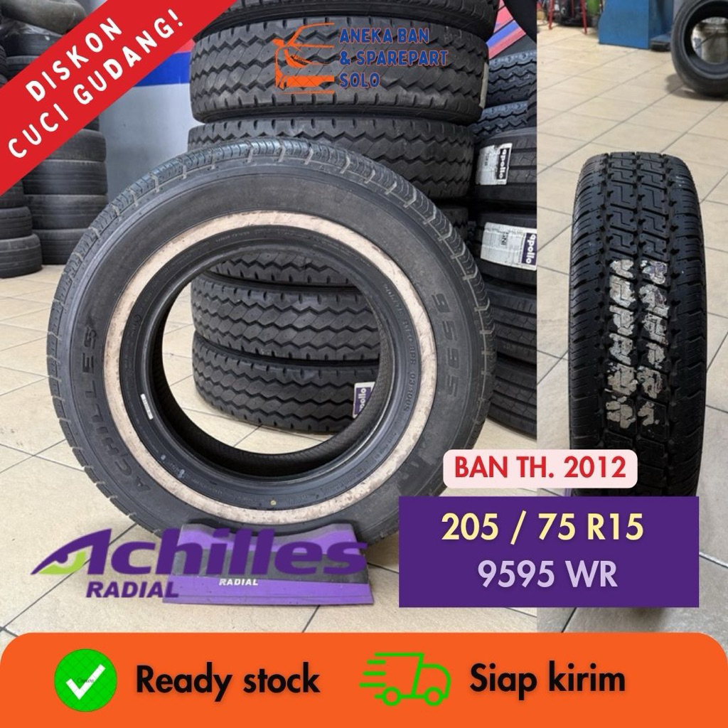 [CUCI GUDANG] Ban Mobil Achilles 205/75 R15 ACH 9595 WR - TH. 2012