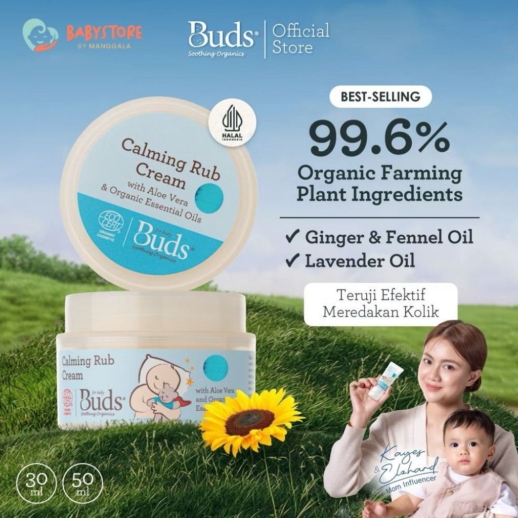 Buds Organic Calming Rubs Cream