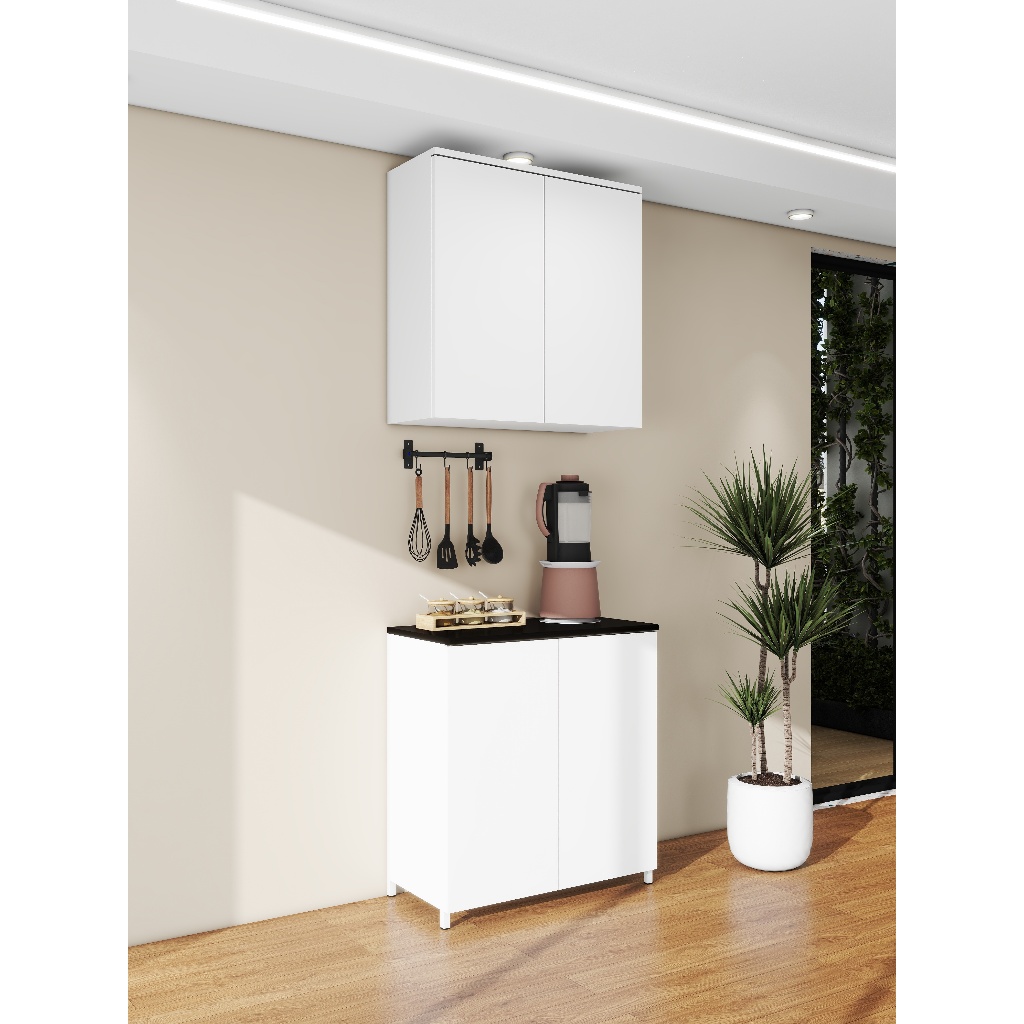 OKD ALBA / Organizer dapur serbaguna olymsteel 2 Pintu / Kitchen set atas bawah besi / Tanpa rakit