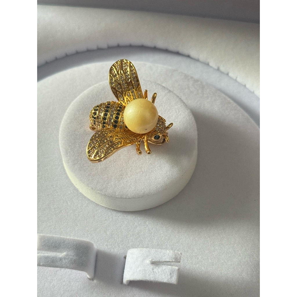 bros rhodium mutiara laut model lebah cantik dan unik