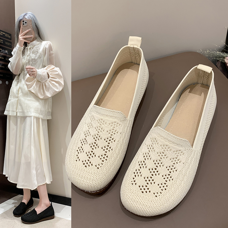 Sepatu Pantofel Flat Shoes Flatshoes Slip On Wanita Dewasa Import Kekinian Korean Style Simple Elega