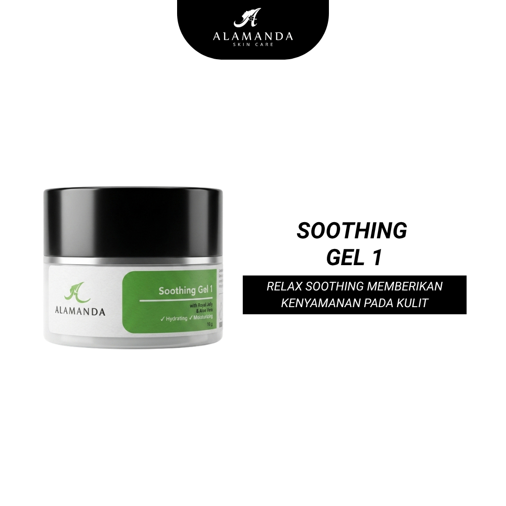 Alamanda Soothing Gel 1 Aloe Vera Royal Jelly – Gel Penenang Wajah Melembabkan Mengatasi Iritasi Boo