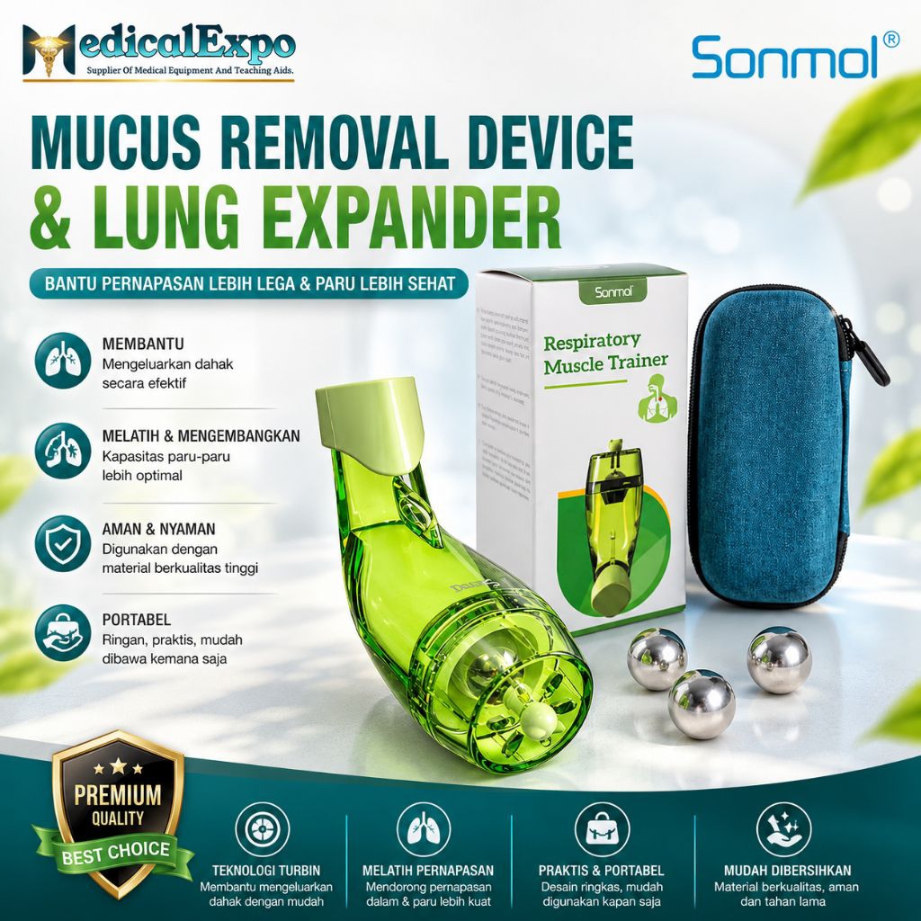 MUCUS REMOVAL DEVICE & LUNG EXPANDER / RESPIRATORI  MUSCLE TRAINER