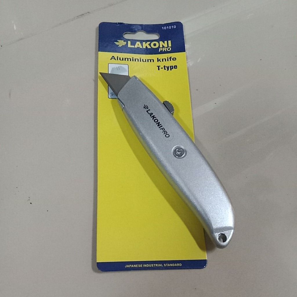 LAKONI PRO / JETJO TOOLS 101010 Utility Aluminium Knife Pisau Cutter Kater Knife