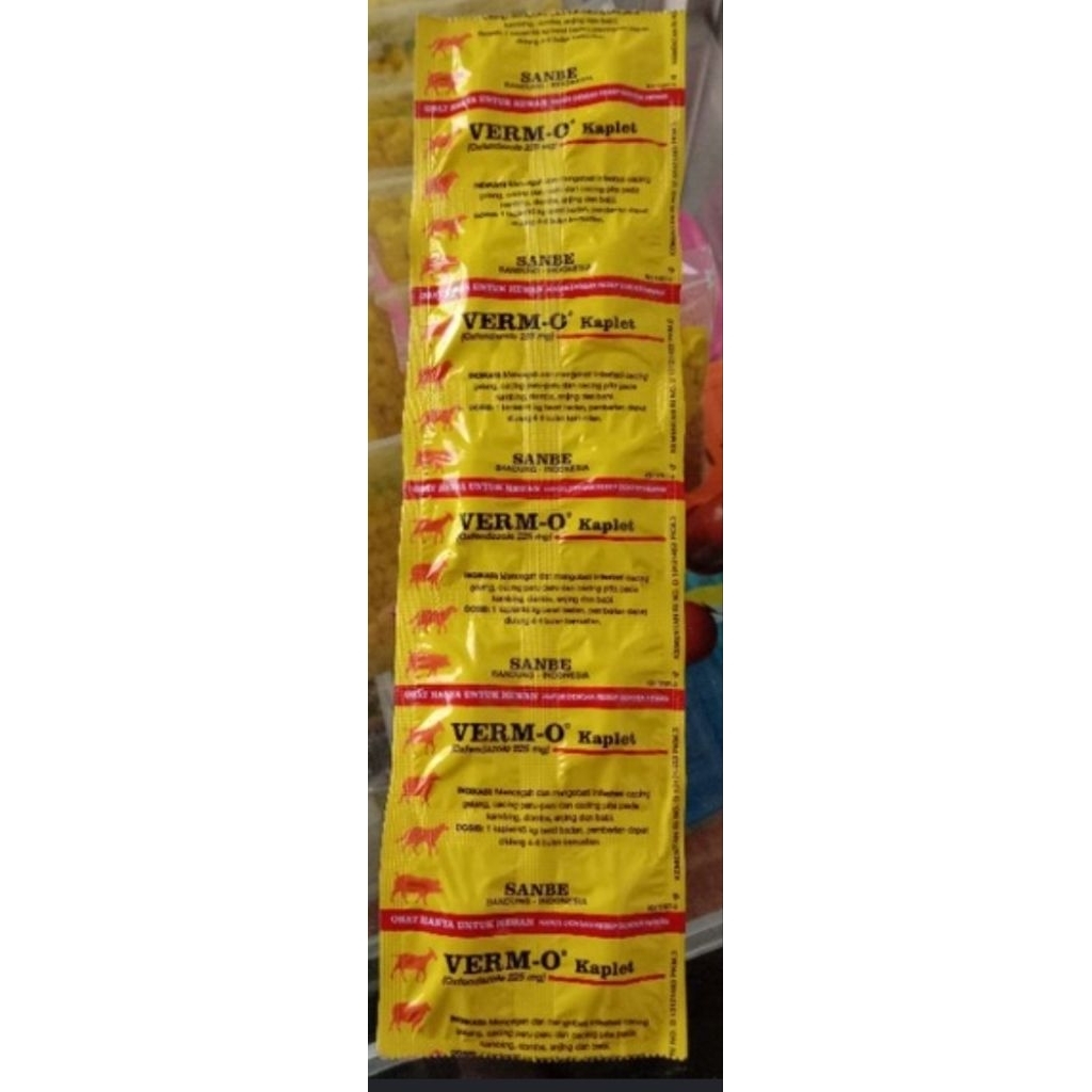 Verm o kaplet obat cacing kambing domba kelinci