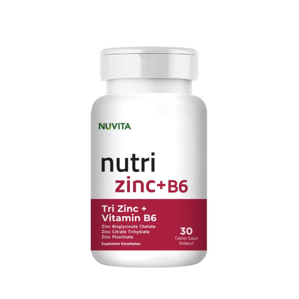 Nuvita Tri Zinc + Vitamin B6 - 30 Tablet