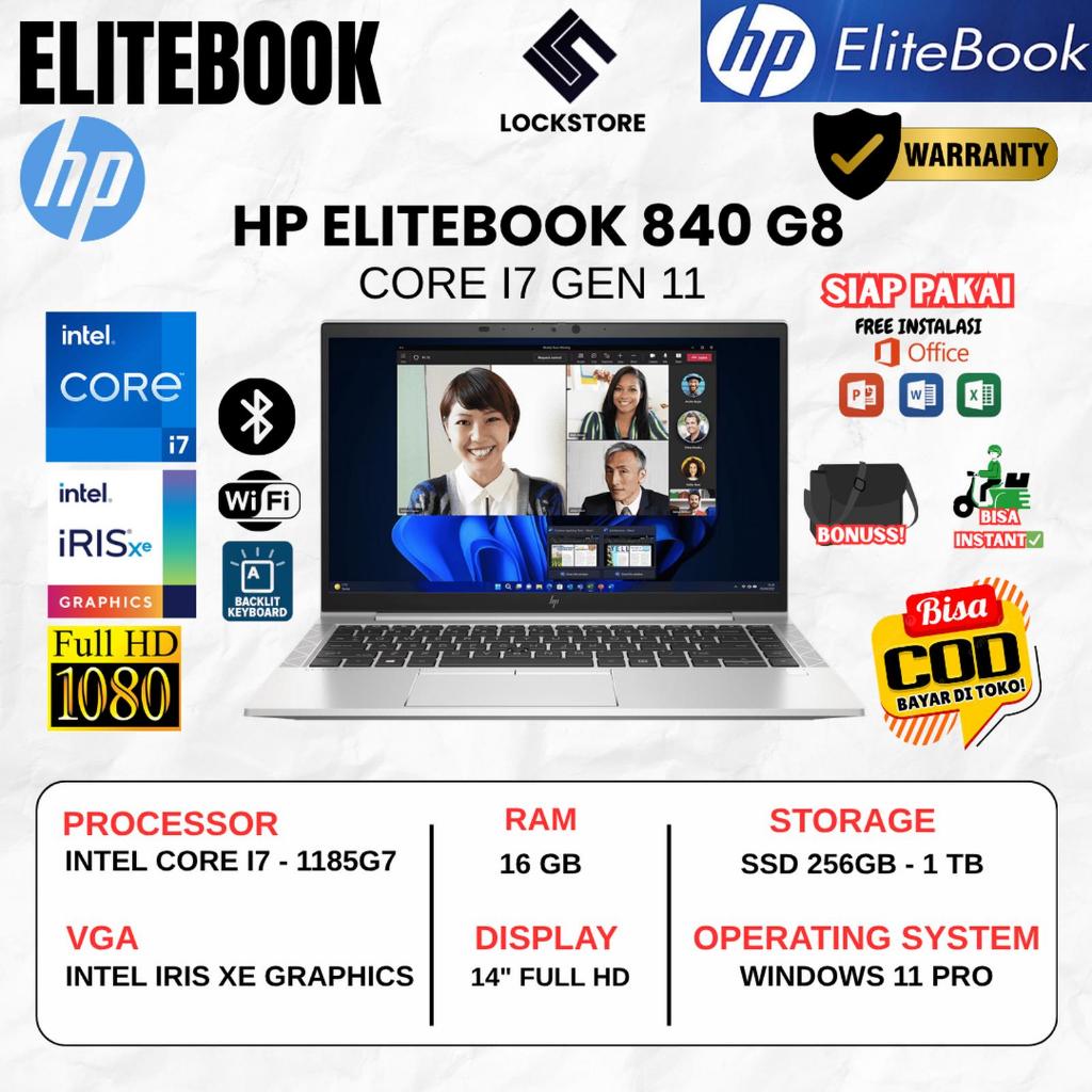 HP elitebook 840 G8 core i7 1185G7 | 16GB | 1TB | 14inc WIN ORI