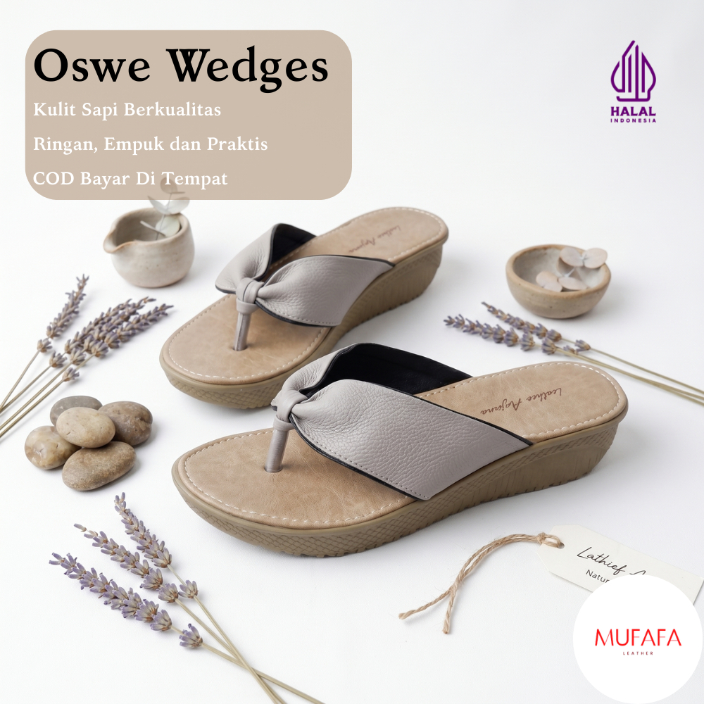 Sandal Wanita Sandal Kulit Wanita Sandal Wedges Sandal Wanita Wedges Sendal Wanita Wedges Selop Oswe