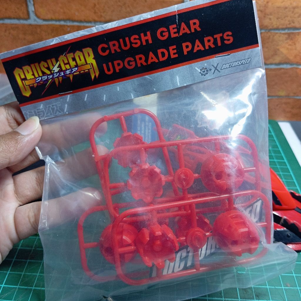 Crush gear part wheel hidash hi dash wdp x doctorspeed special edition warna merah menyala