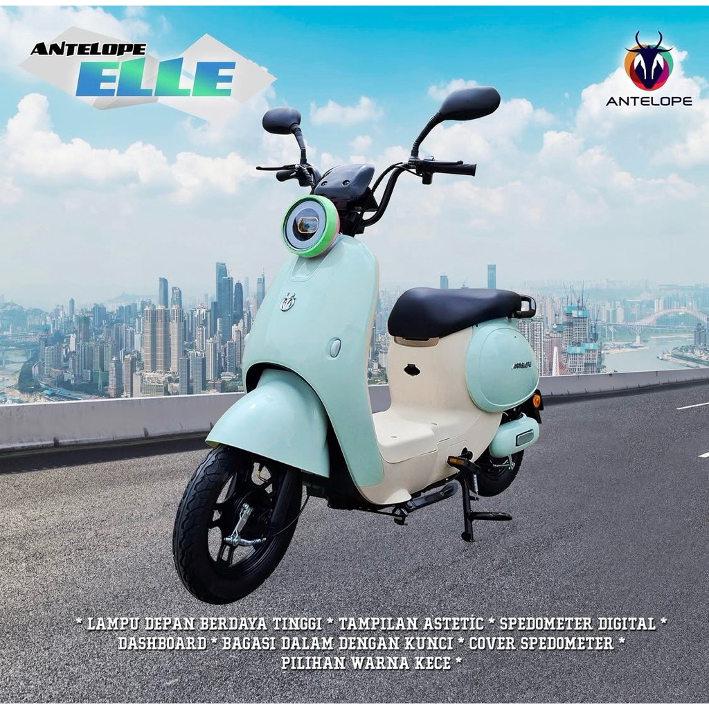Sepeda Listrik Antelope Type Elle PROMO Gratis Ongkir