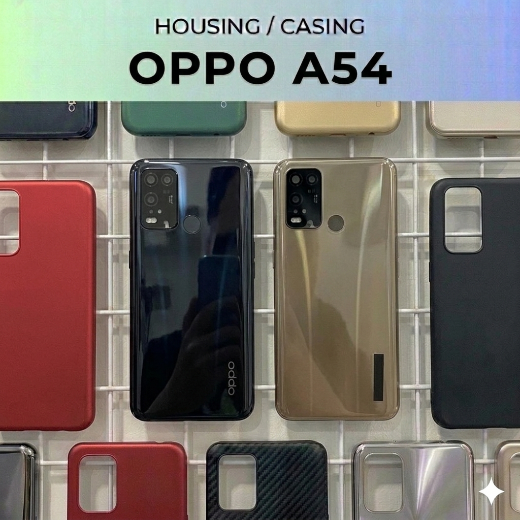 Casing Housing Body Oppo A54 FULLSET Backdoor + Bezel Tulang HP