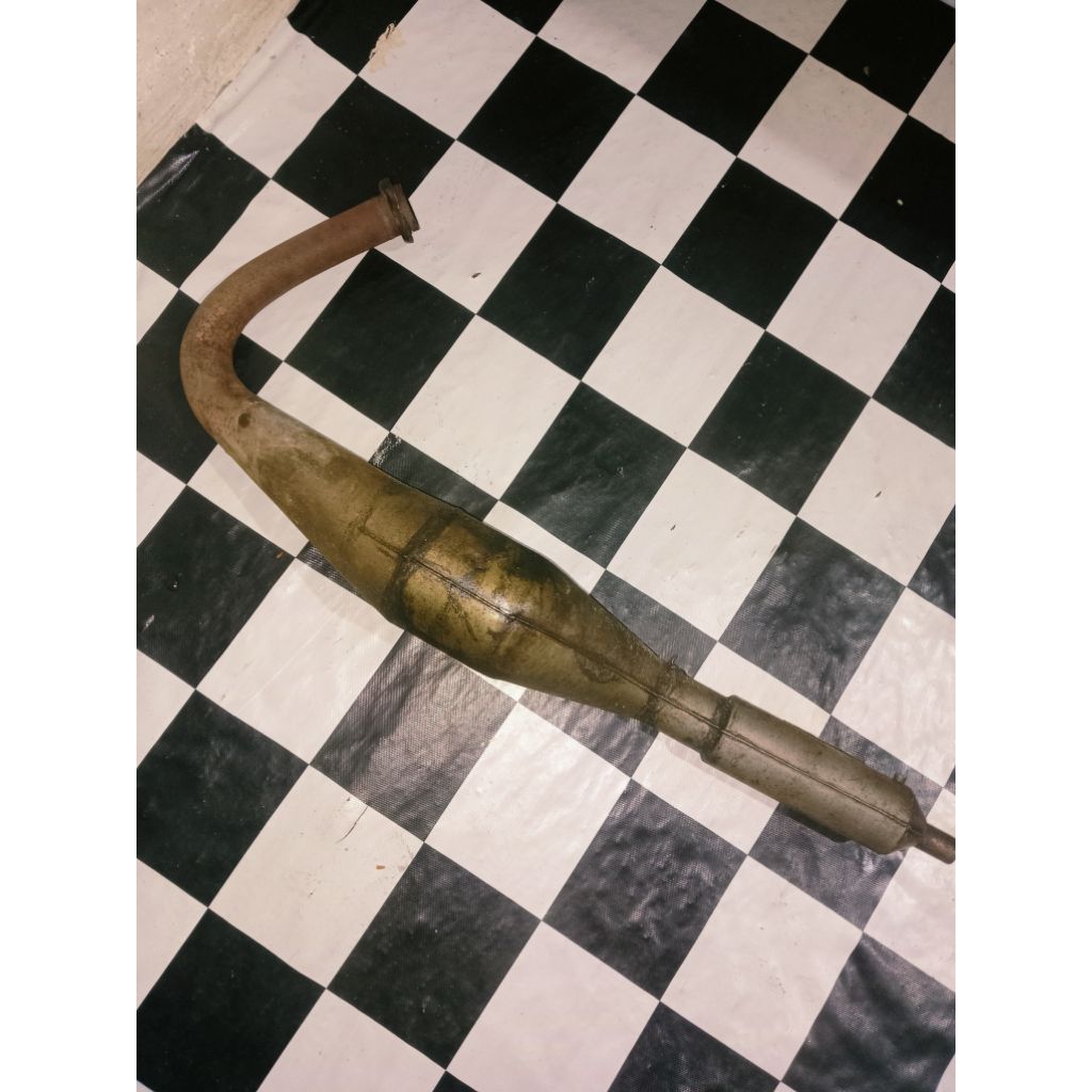 Kenalpot kolong Telo rx king Rxk Rxs Yt Second/Kenallon second