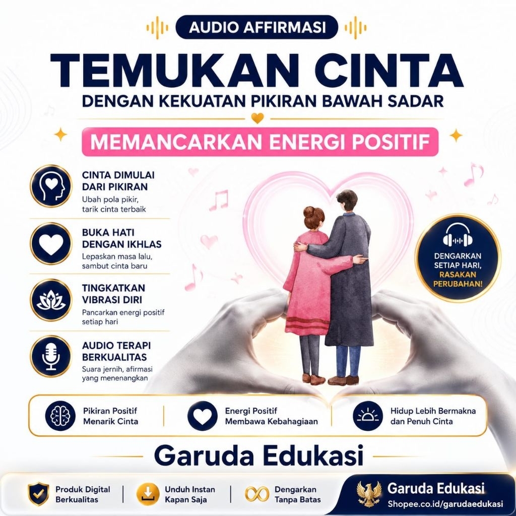 Full Materi Temukan Cinta dengan Kekuatan Pikiran Bawah Sadar - Audio Afirmasi Positif Terapi Otak B