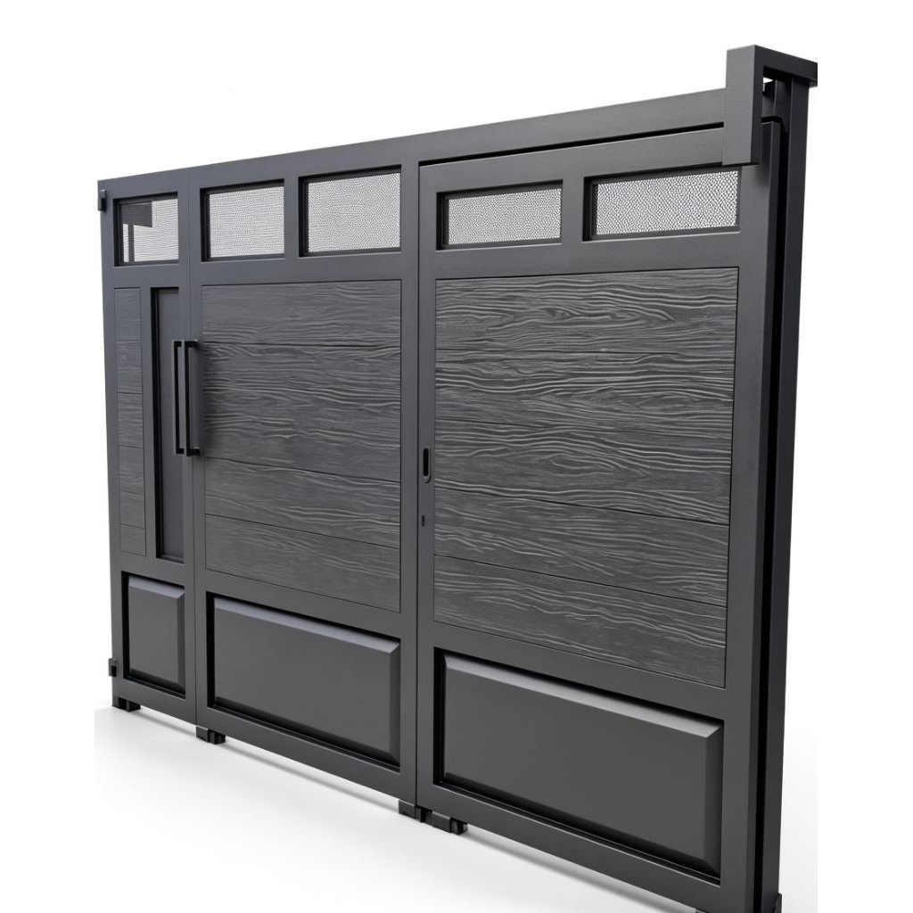 Pagar Sliding Minimalis Besi Galvanis | Pintu Geser Rumah Modern tu