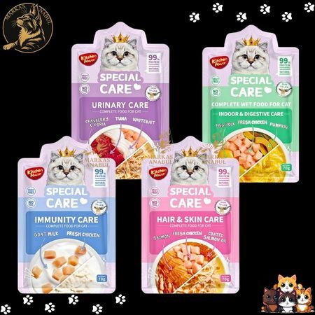 [POUCH] KITCHEN FLAVOR WET CAT FOOD SPECIAL CARE 70GR