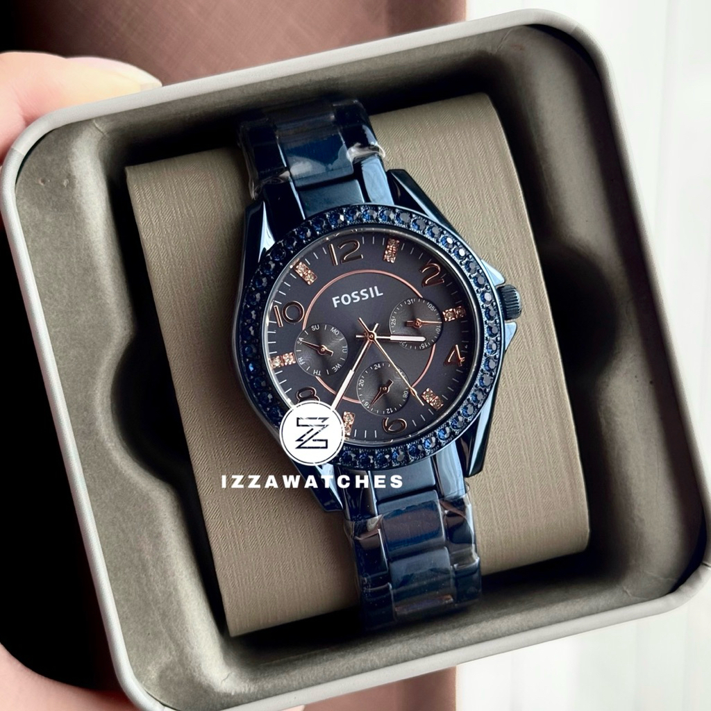 ES4294 Riley Ladies Blue Stainless Steel Strap