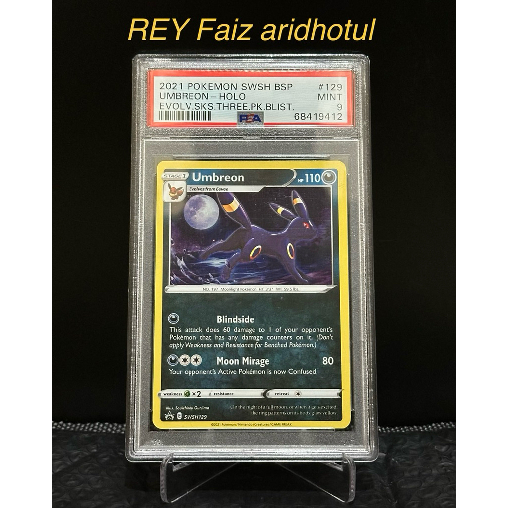 Pokemon Umbreon - HOLO English PSA 9