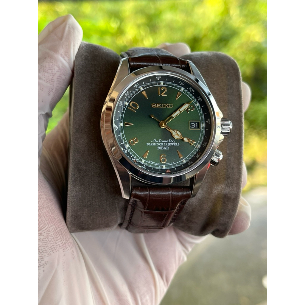Seiko Alpinist SARB017 with miltat jubile