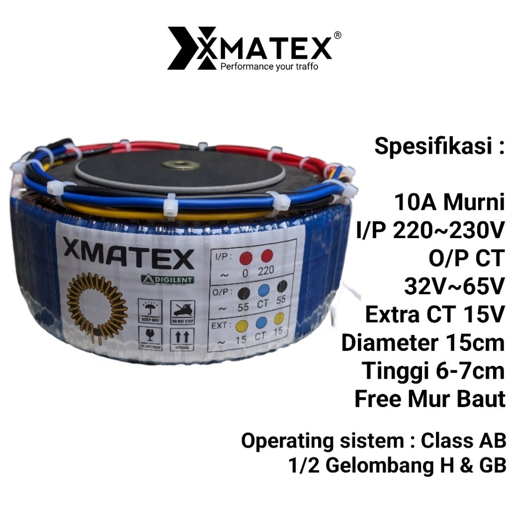 Trafo Donat 10A-20A CT 32V-45V-55V-65V