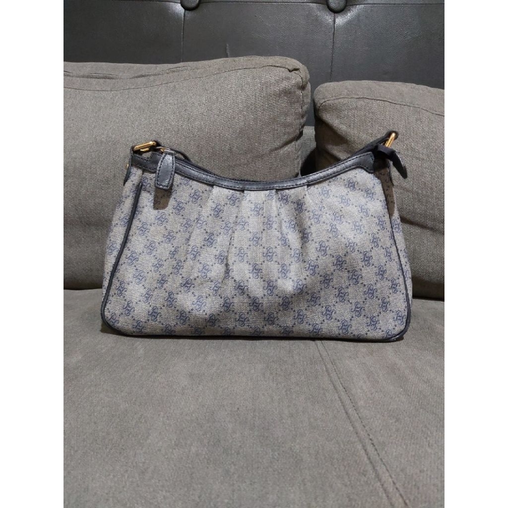 Tas Wanita Hobo Pierre Cardin Abu Biru