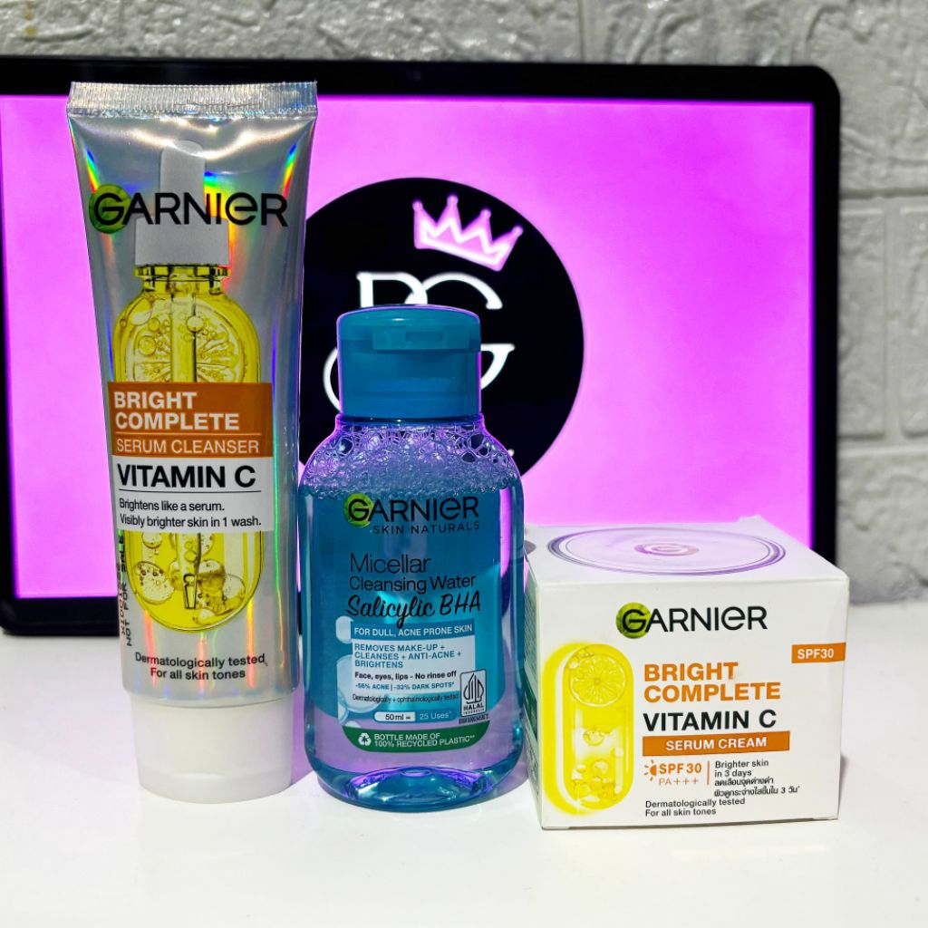 ( Paket Hemat ) Garn1er Set Starter kit - Skincare Pemula isi 3pcs