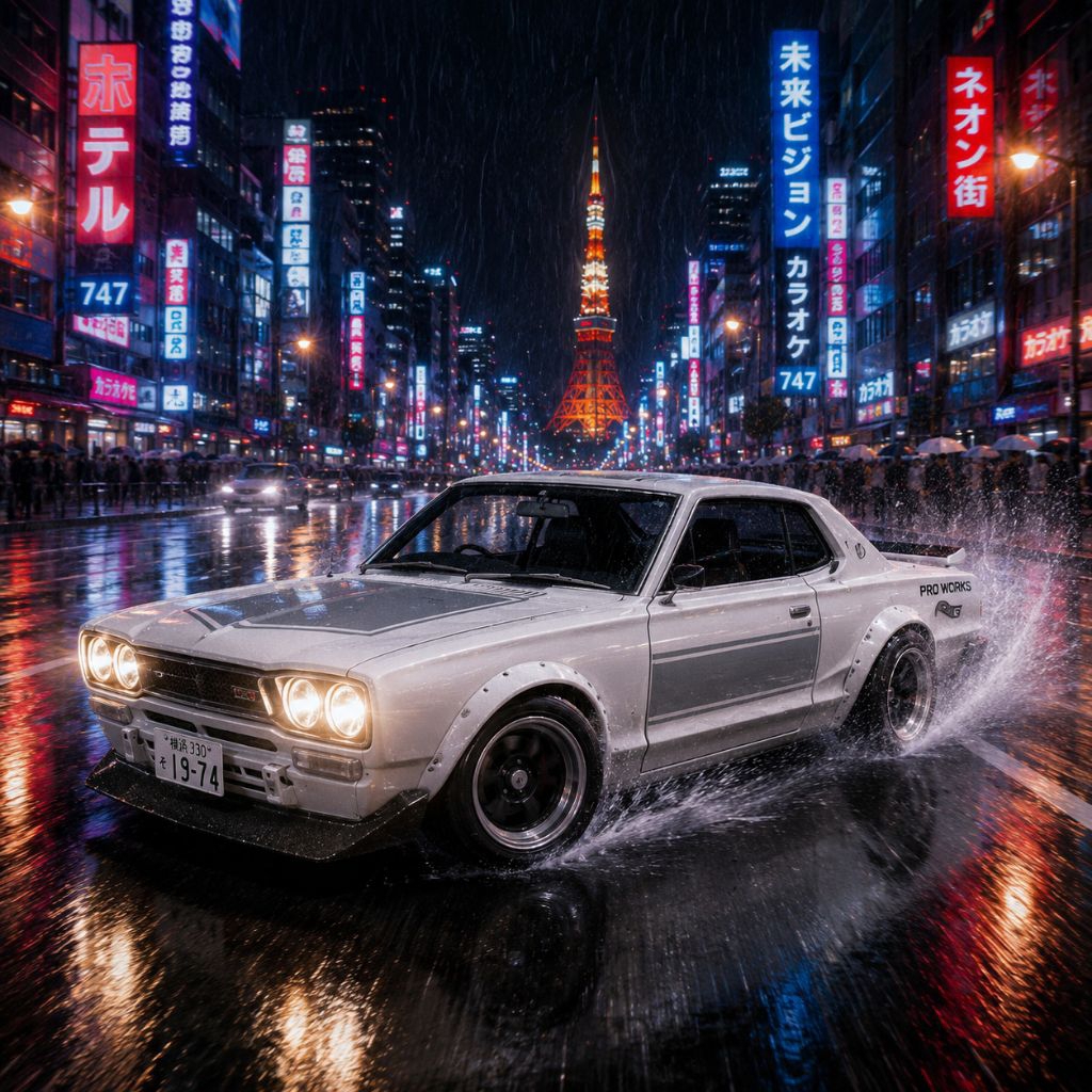Hot Wheels HotWheels Hakosuka Nissan Skyline 2000 GT-R Putih White Loose
