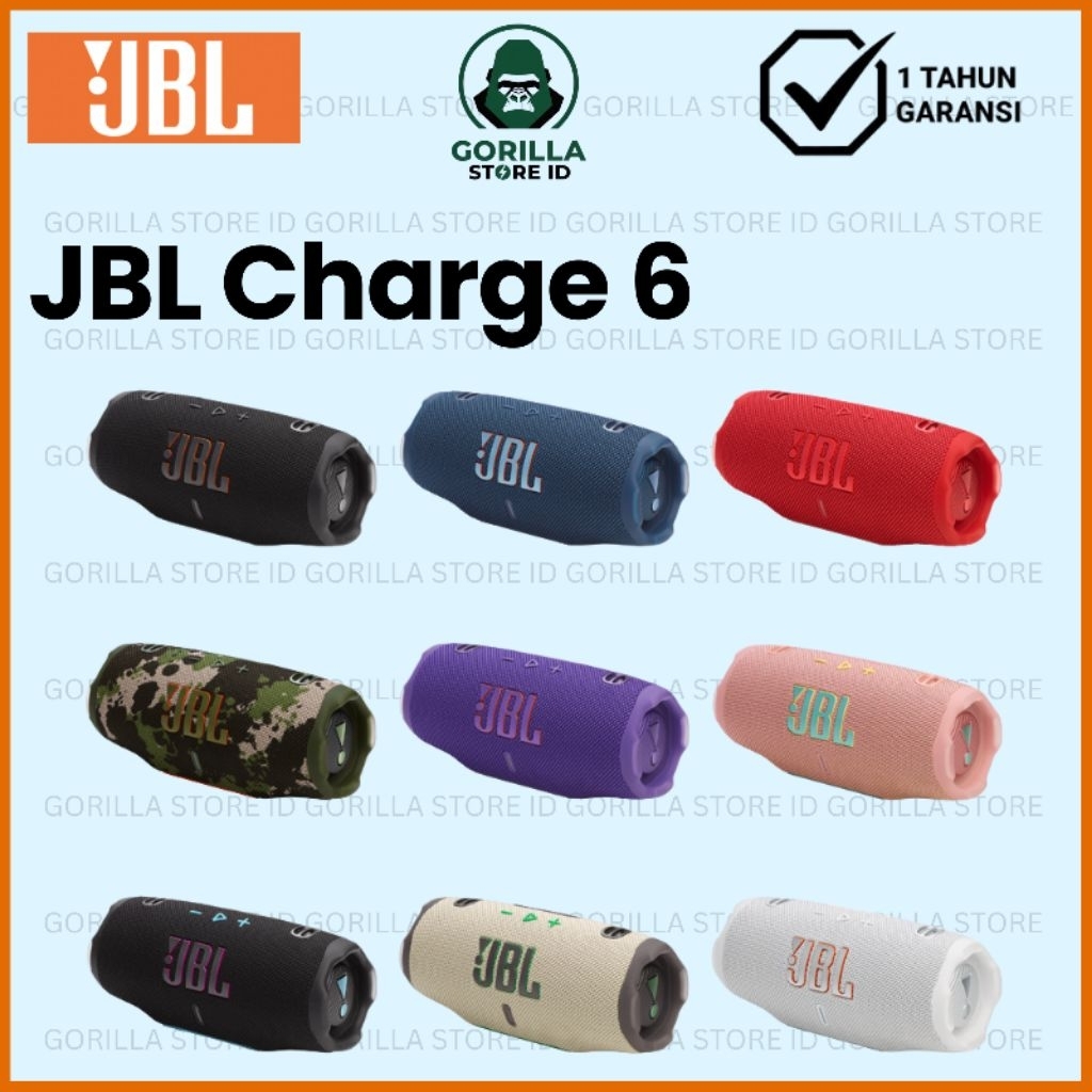 JBL Charge 6 Portable Waterproof and Drop-proof Bluetooth Speaker