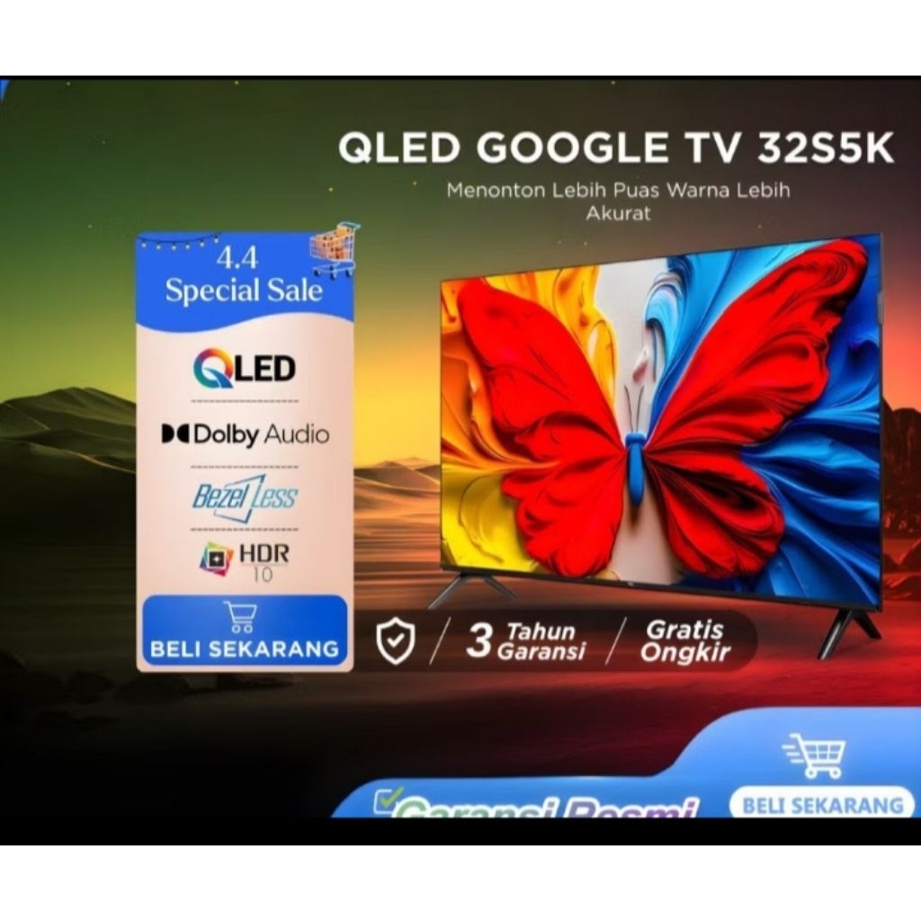 TCL 32S5K LED TV 32 inc FHD QLED Google TV