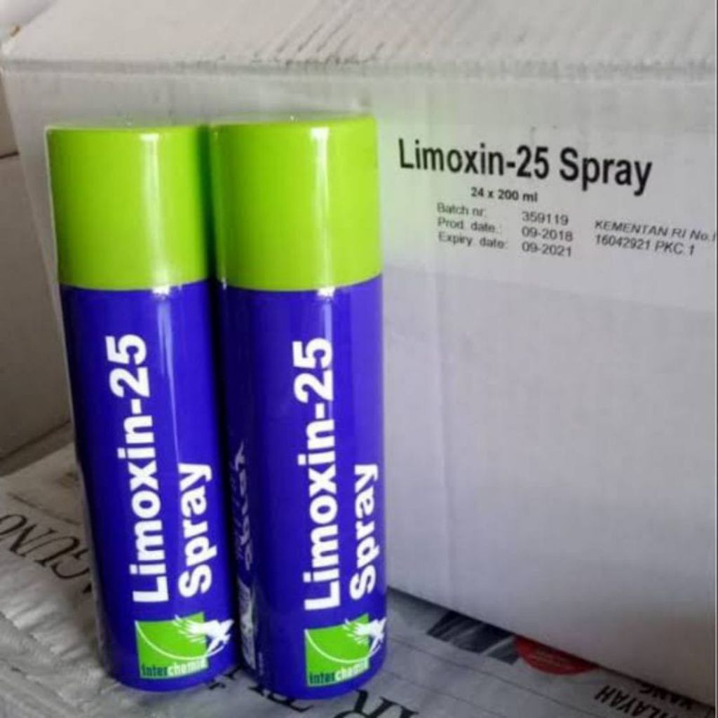 Spray Antibiotik Limoxin 25ml untuk Mengobati Luka Hewan