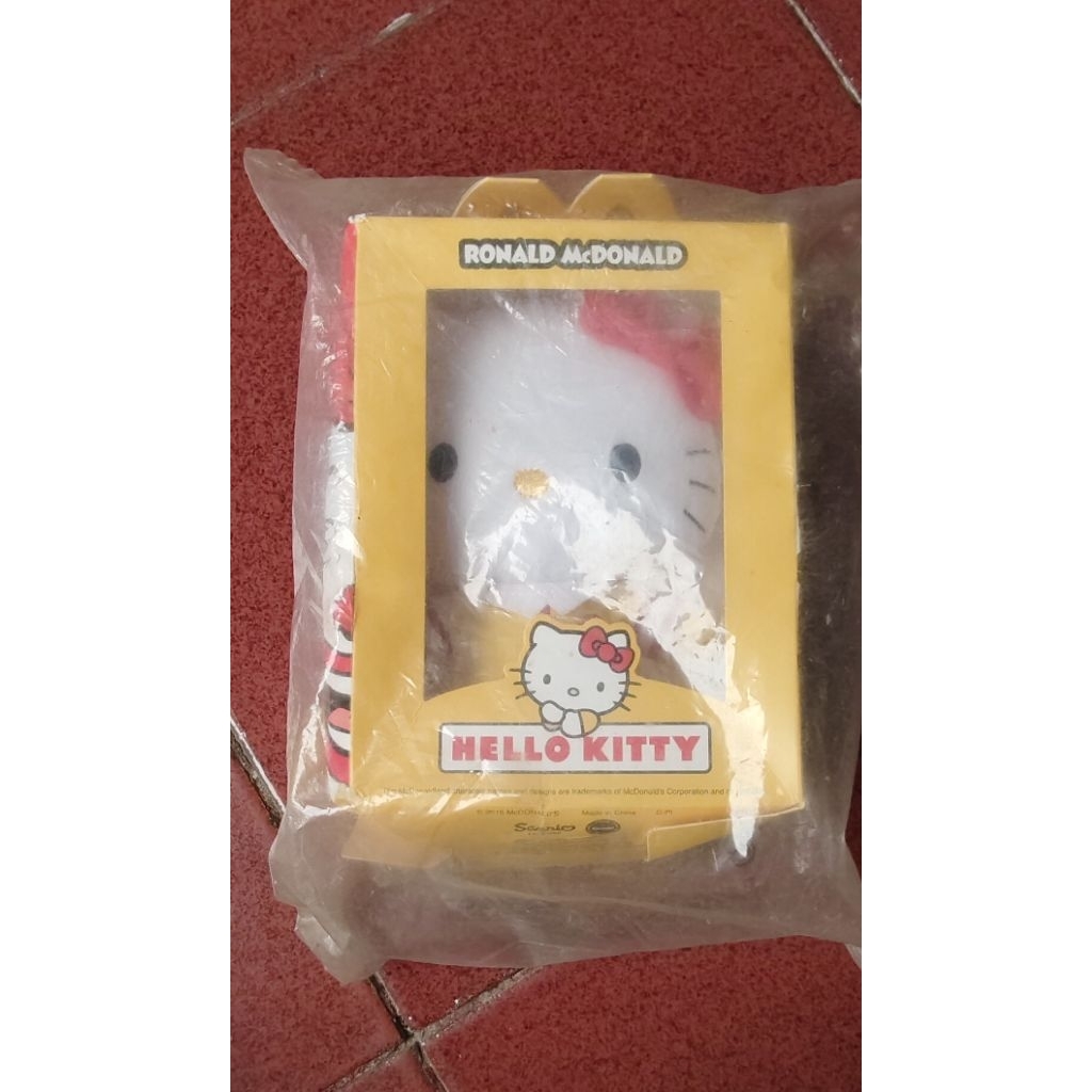Ronald McDonald x Hello Kitty plush toy