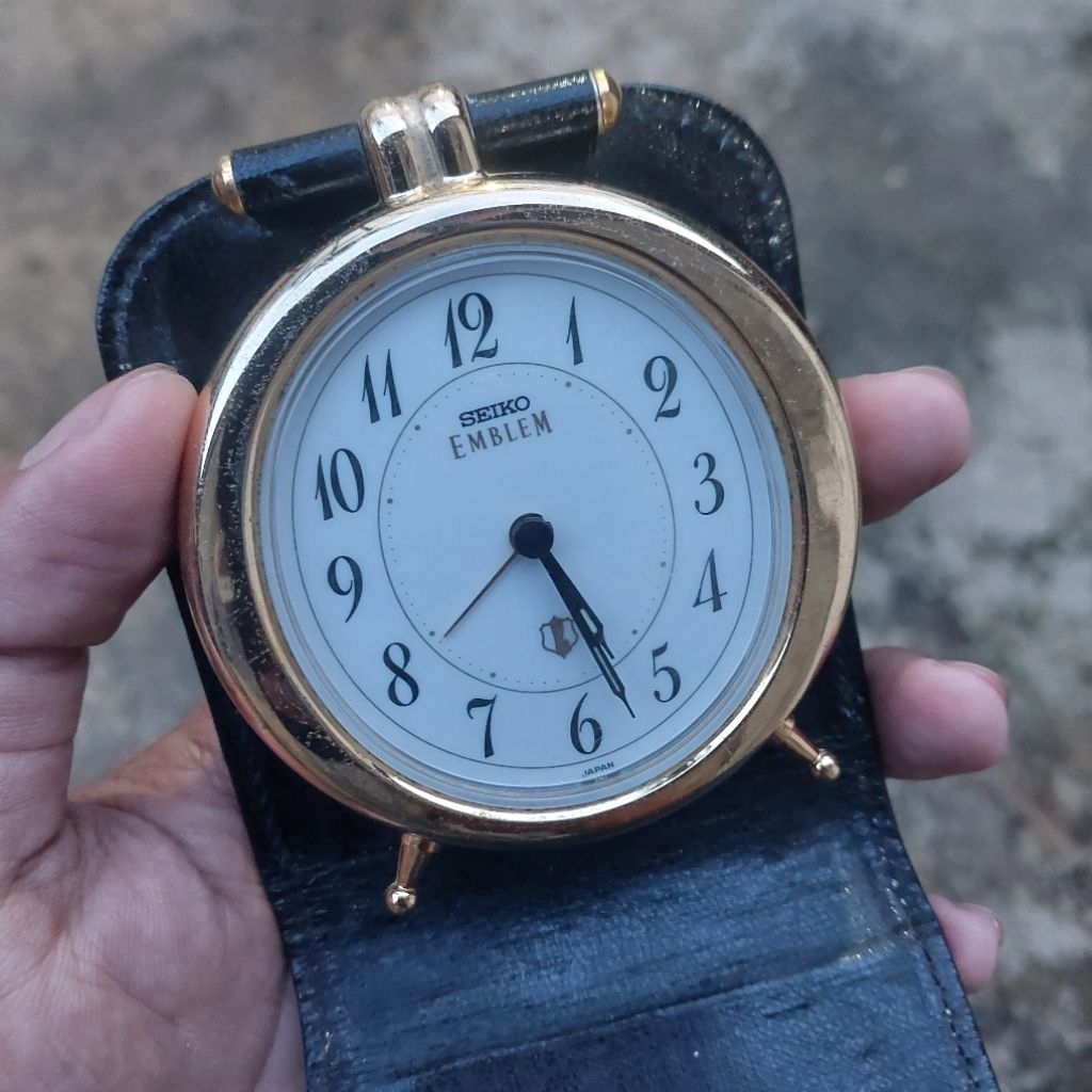 Seiko Emblem Travel Watch Alarm