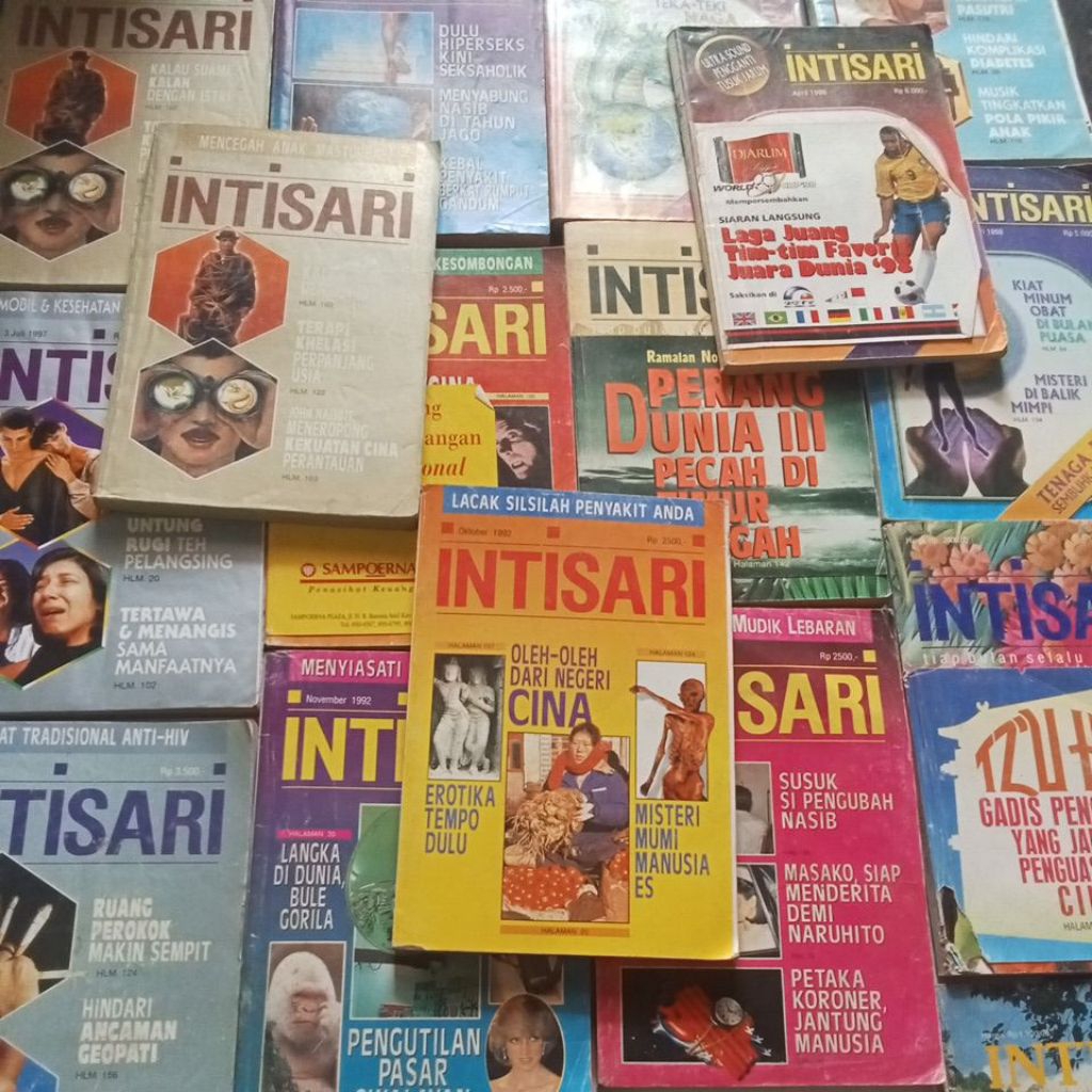 MAJALAH INTISARI BEKAS TAHUN 1990 - 2010