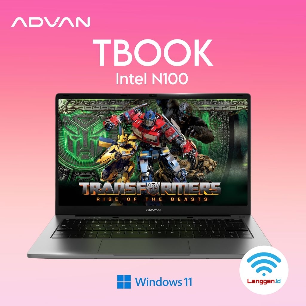 Laptop Advan TBook X Transformers Intel N100 14 Inch RAM 4GB Storage 128GB Upgradable Laptop Advan T
