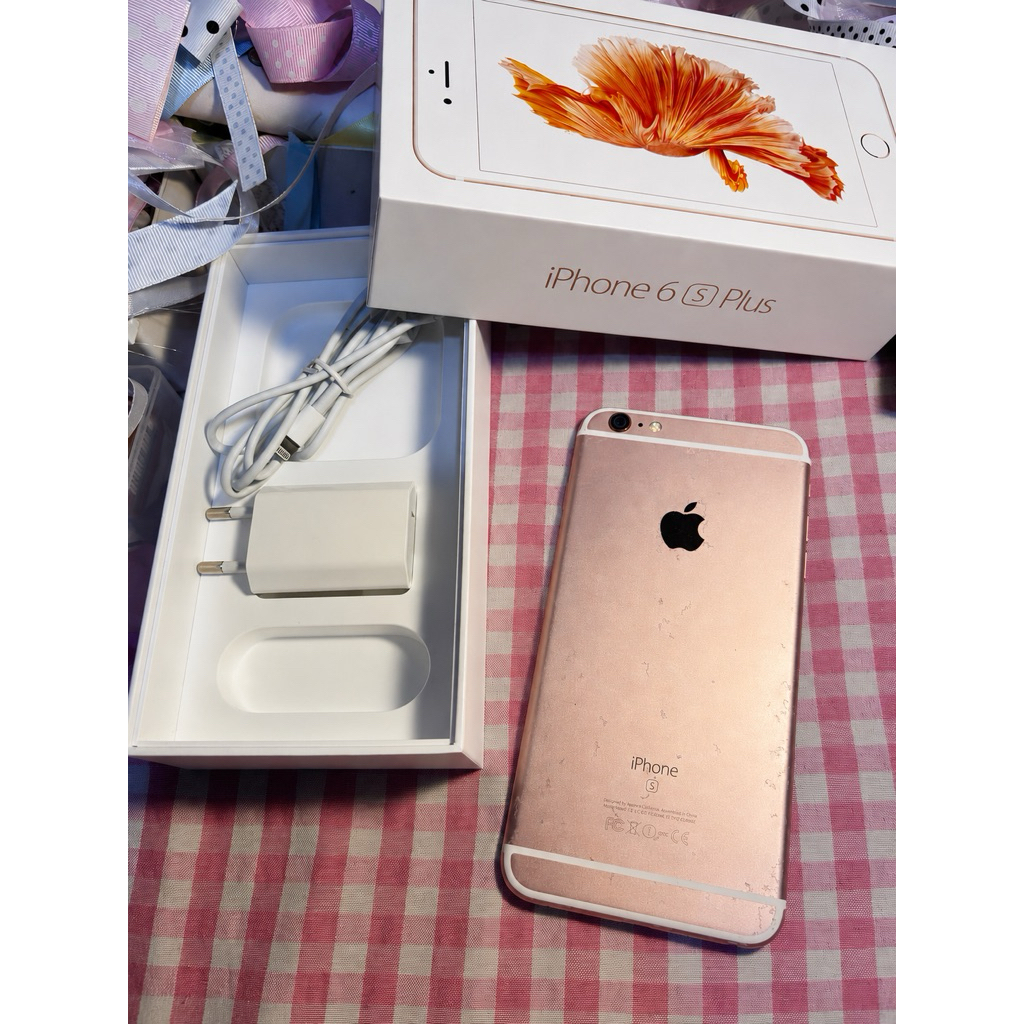 iphone 6s plus rose gold 64gb include charger